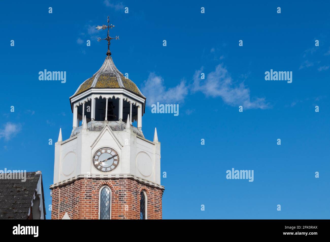 Clock Tower in High Street, BurnhamonCrouch on a Bright and Sunny