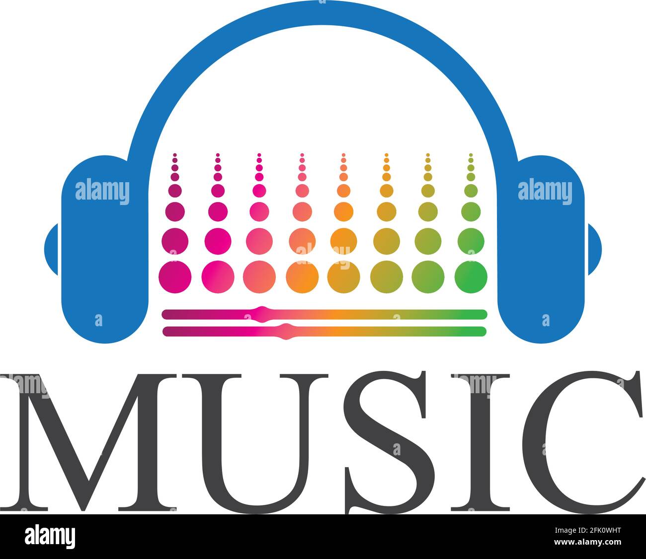 music logo icon vector design illustration template Stock Vector Image ...