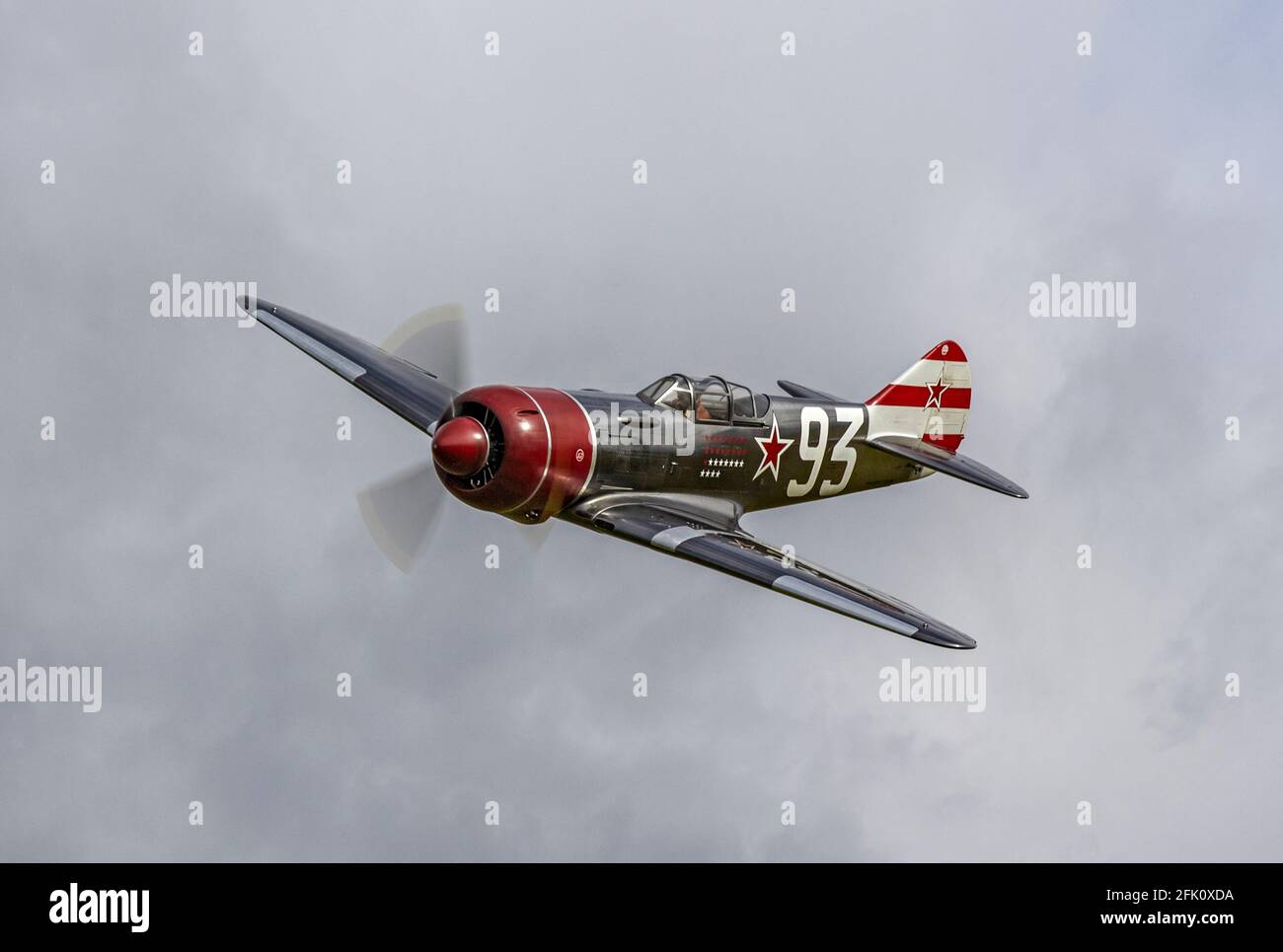 Russian Lavochkin La-7 fighter aircraft replica from WW II Stock Photo