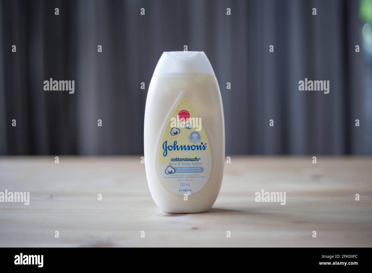 KUALA LUMPUR, MALAYSIA Apr 25, 2021 Johnson's baby products; cotton