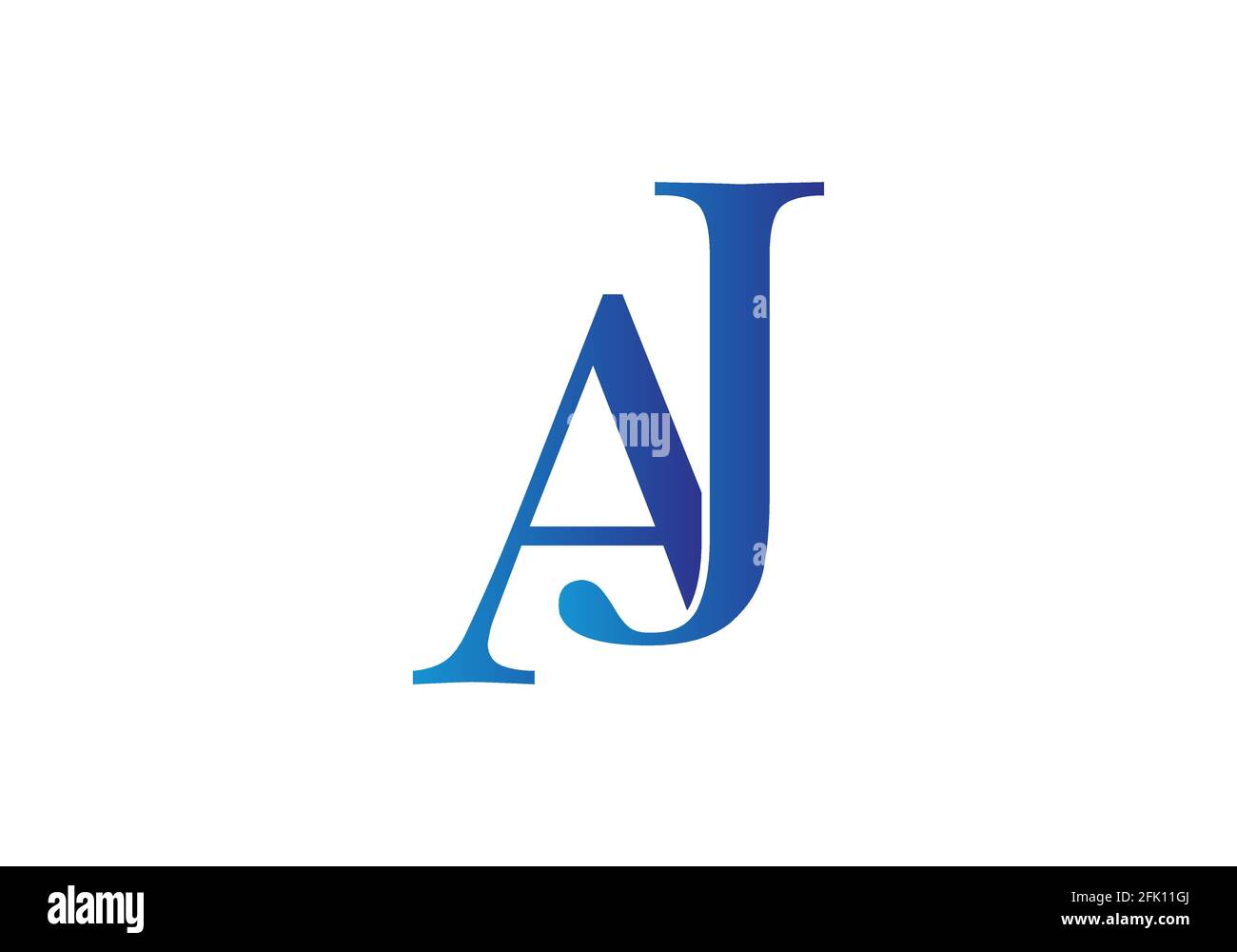 A J alphabet letter logo icon, Graphic Alphabet Symbol for Corporate Business Identity Stock Vector