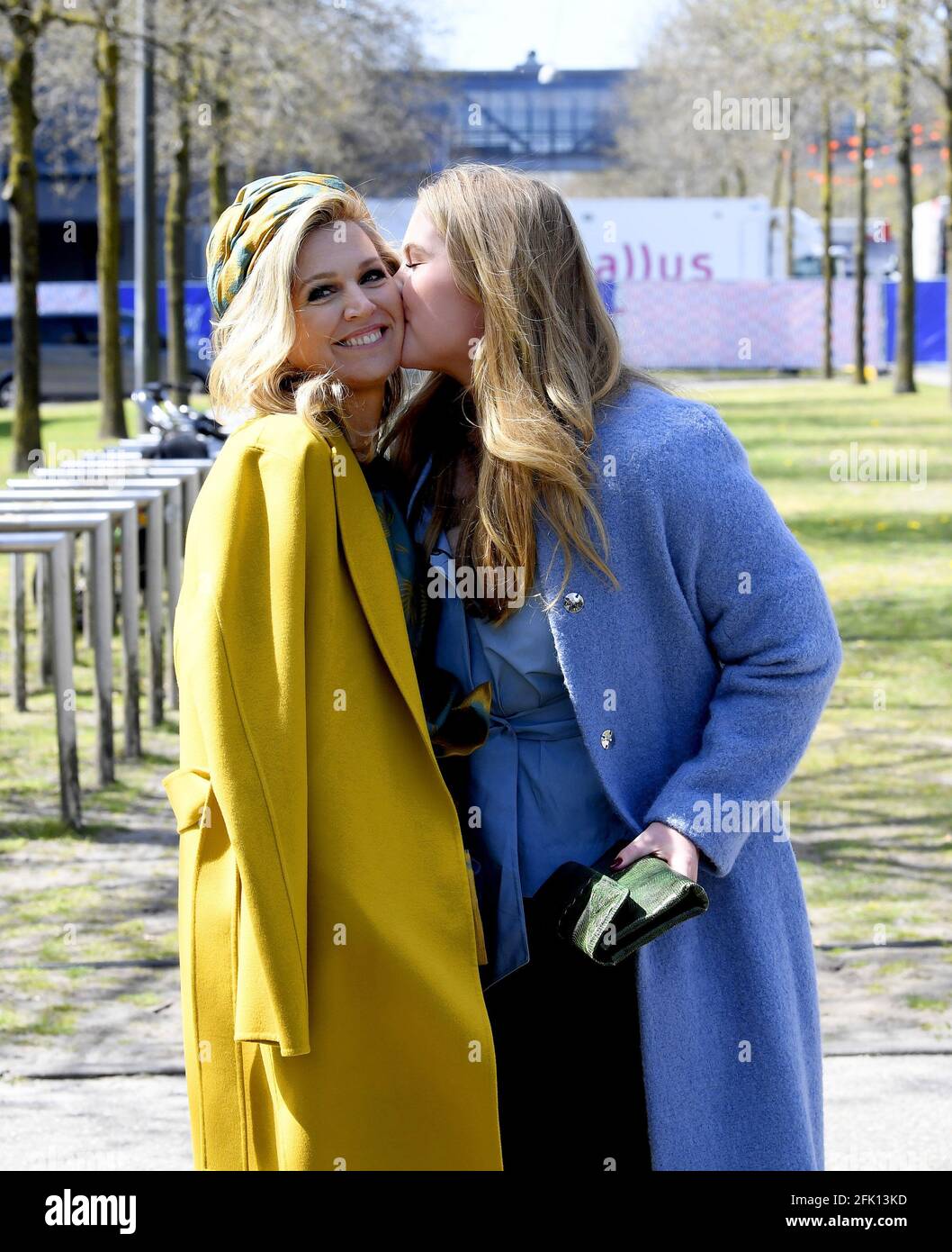 Queen Maxima and Princess Amalia of The Netherlands leave at the High ...