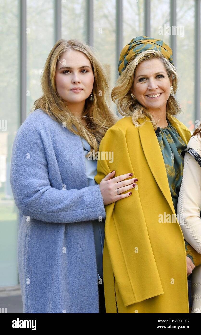Queen Maxima and Princess Amalia of The Netherlands leave at the High ...