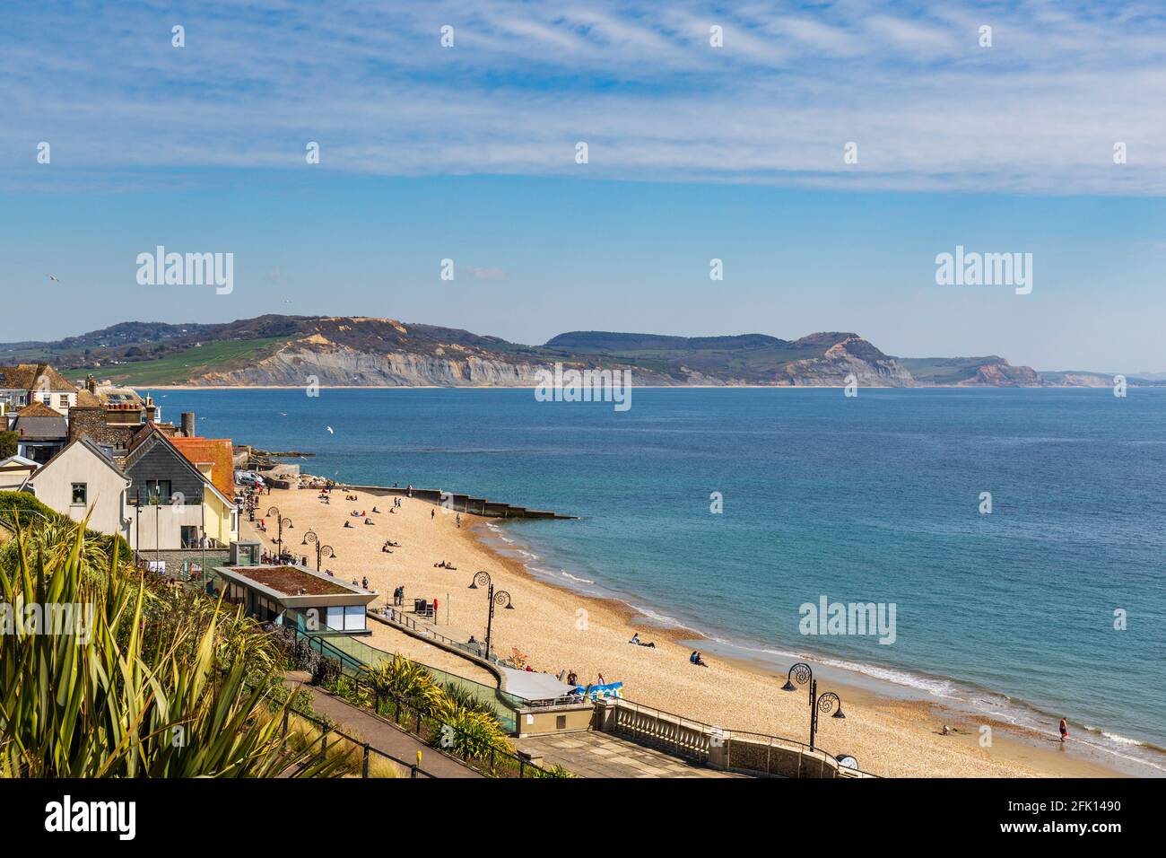 Lyme Regis Cobb Beach and the Jurassic Coast from the Jane Austen