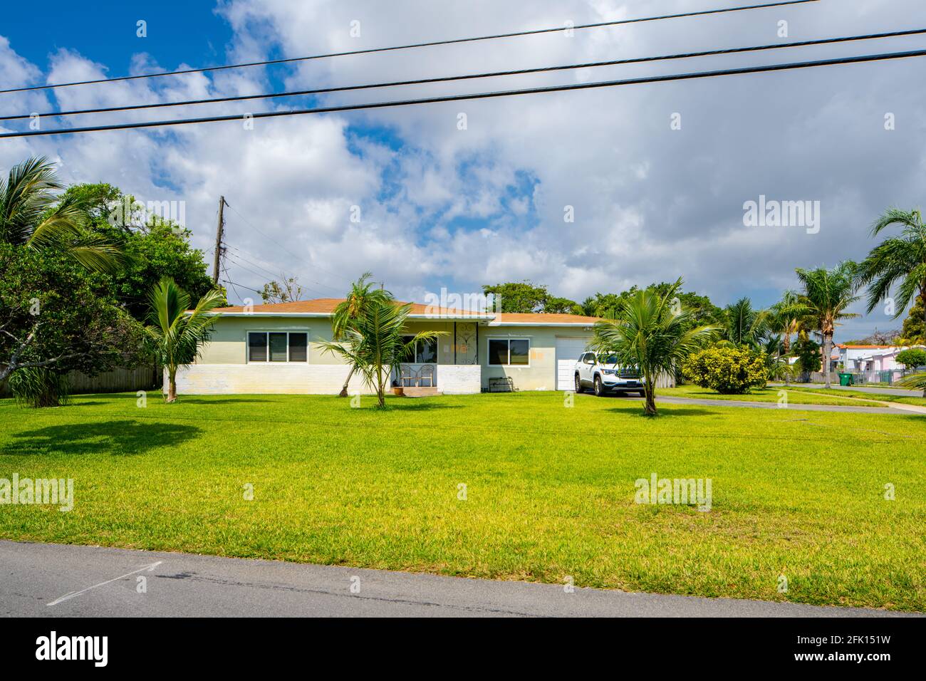Single family homes in Dania Beach FL USA photo series Stock Photo Alamy