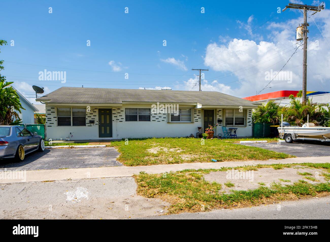 Single family homes in Dania Beach FL USA photo series Stock Photo Alamy