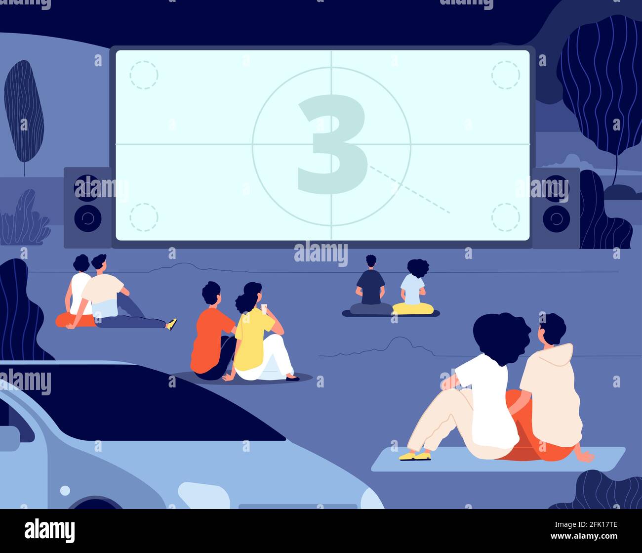 Open air big parking Stock Vector Images Alamy