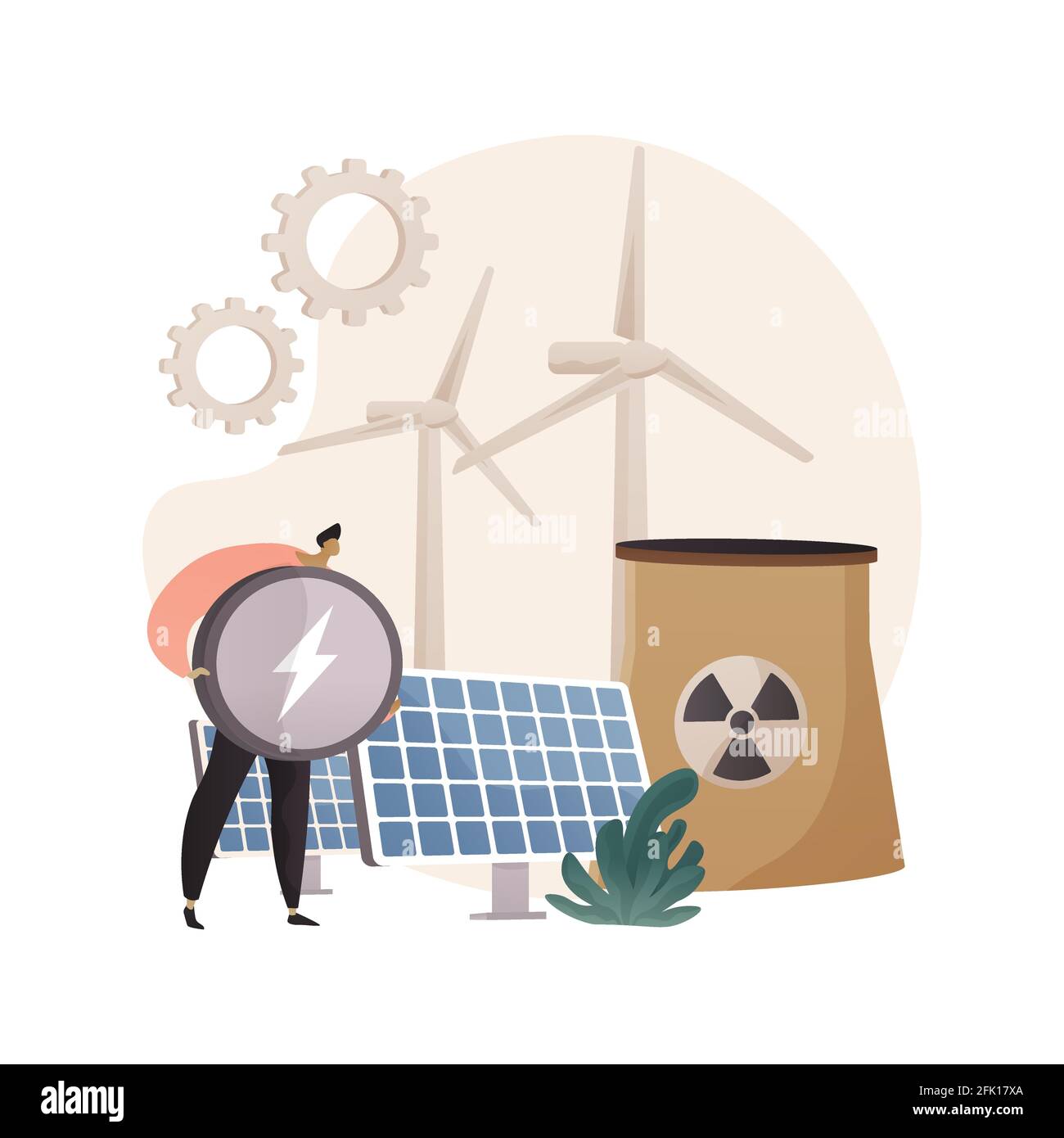 Alternative energy abstract concept vector illustration Stock Vector ...