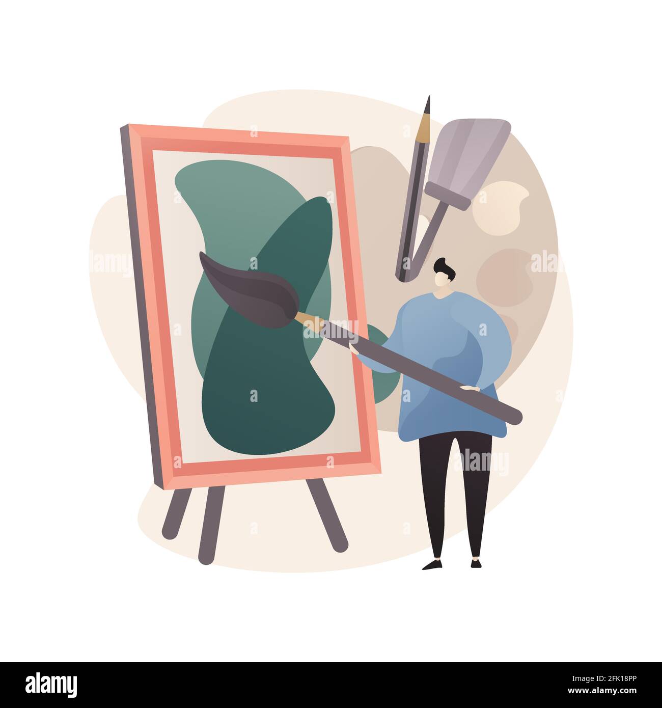 Painting abstract concept vector illustration Stock Vector Image & Art ...