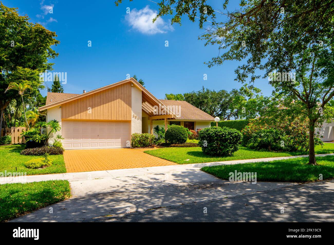 Single family homes in Dania Beach FL USA photo series Stock Photo