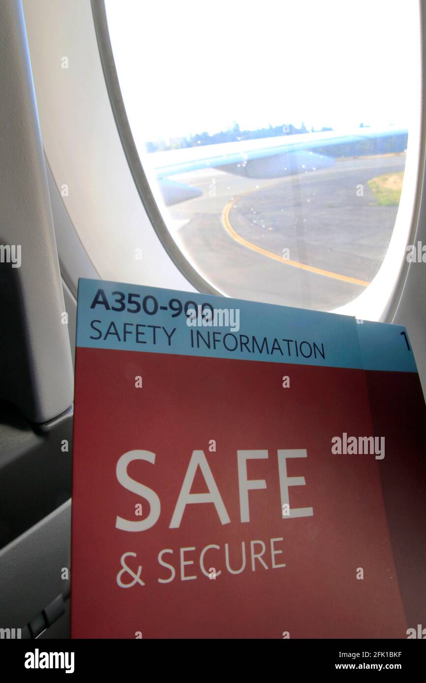 Safety Information of A350 aircraft Stock Photo Alamy