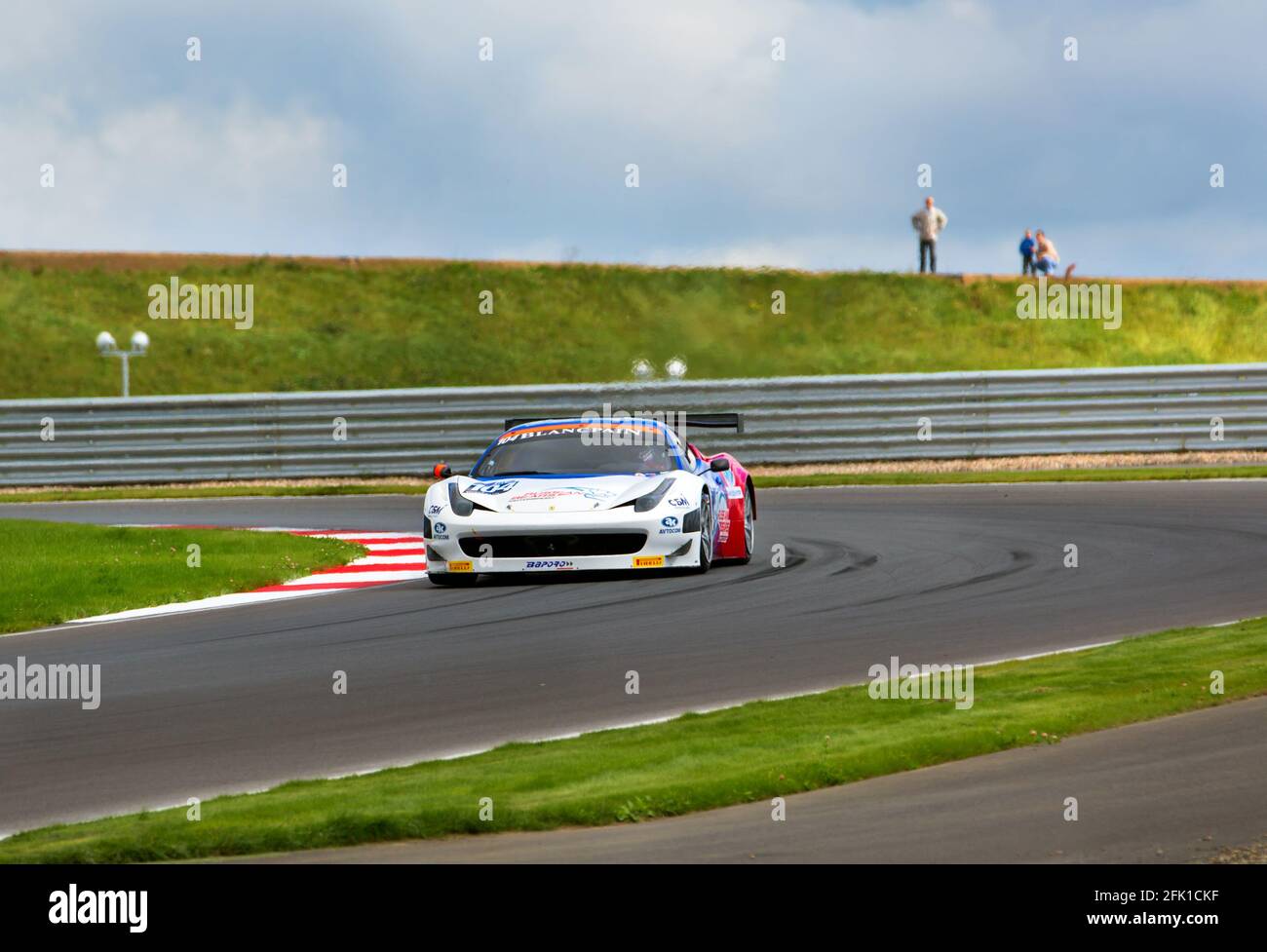 The Ferrari 458 car of the Russian Bears team participates in the FIA ...