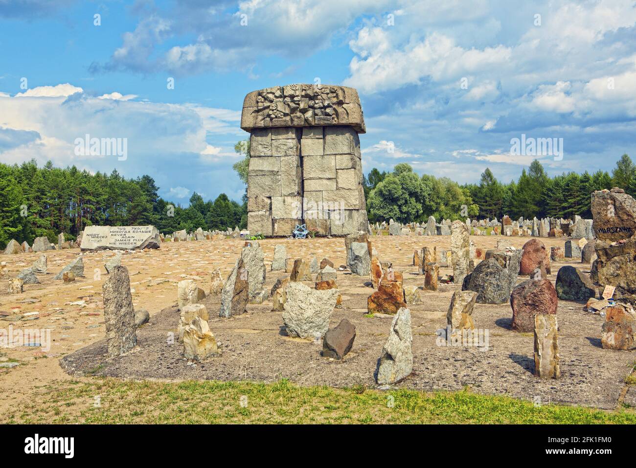 Poland, Treblinka, Nazi concentration camp, Masovia voivodeship. Stock Photo