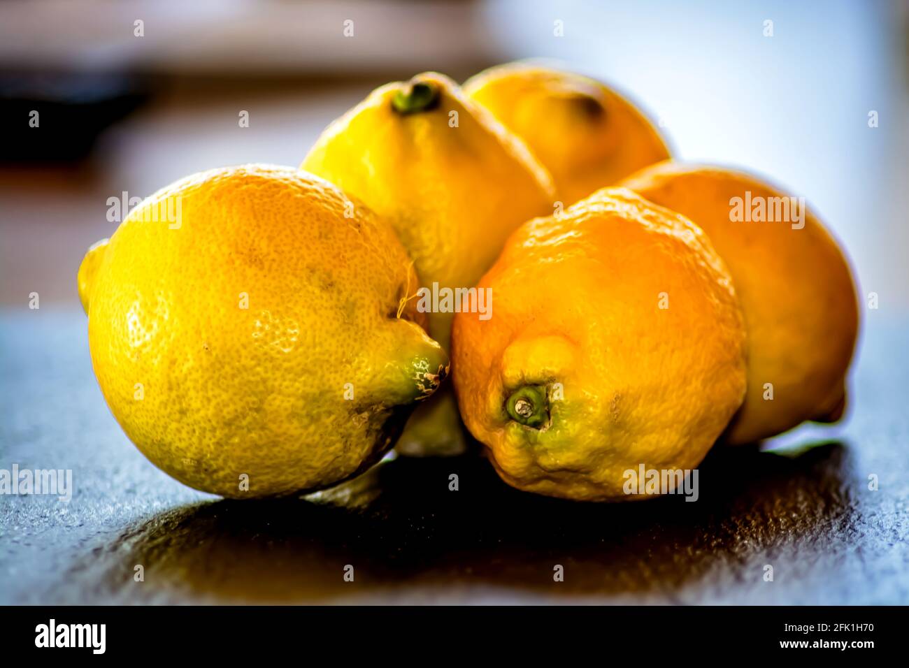Fruit : Fresh lemons Stock Photo