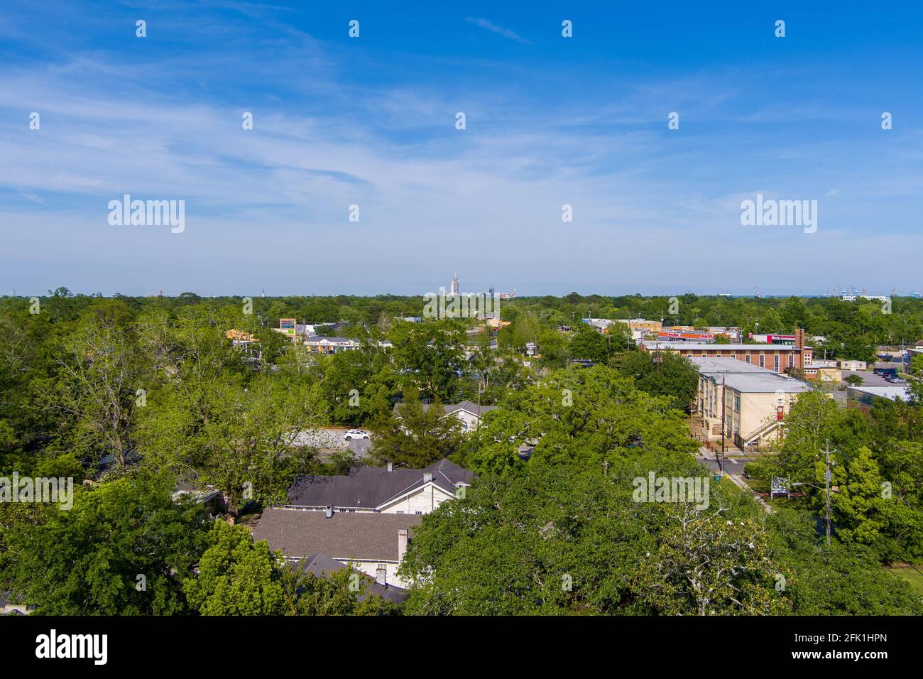 Aerial view of midtown Mobile, Alabama Stock Photo Alamy