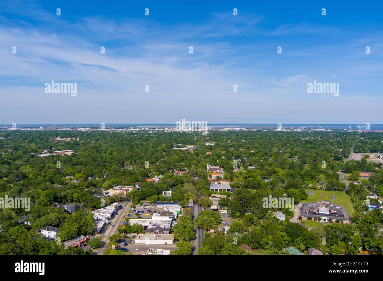 Aerial view of midtown Mobile, Alabama Stock Photo Alamy