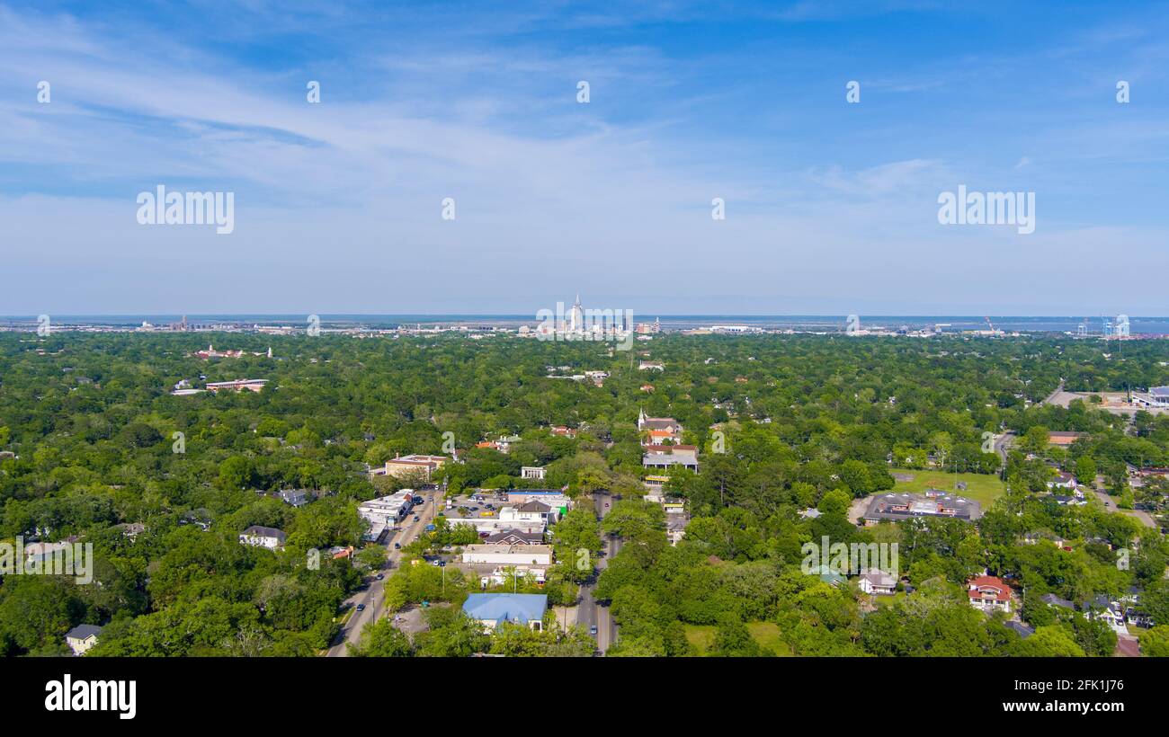 Aerial view of midtown Mobile, Alabama Stock Photo Alamy