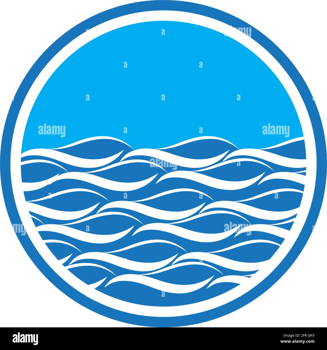 Water Wave symbol and icon Logo Template vector Stock Vector Image ...