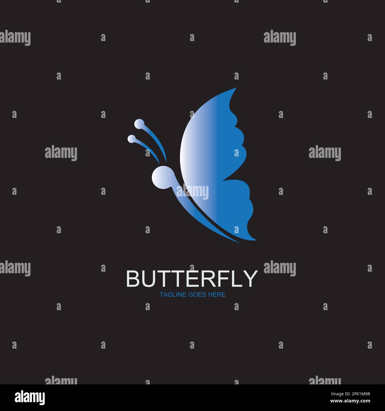Beauty Butterfly Vector icon logo design Stock Vector Image & Art - Alamy