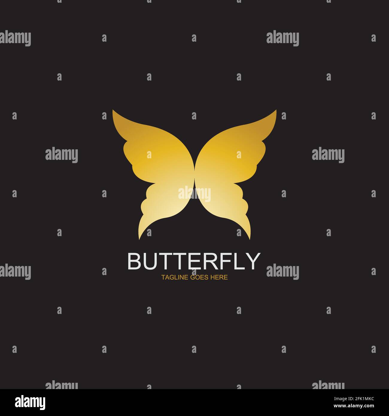 Beauty Butterfly Vector icon logo design Stock Vector Image & Art - Alamy