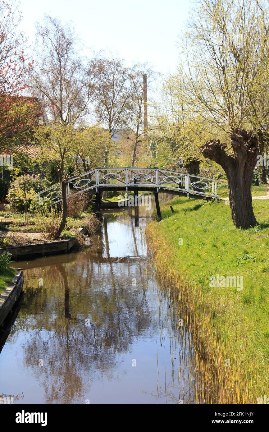 Zaanse Schans in the Netherlands Stock Photo