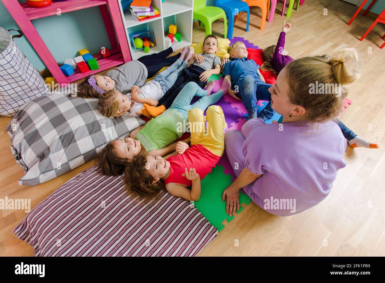 Kindergarten nap room hires stock photography and images Alamy