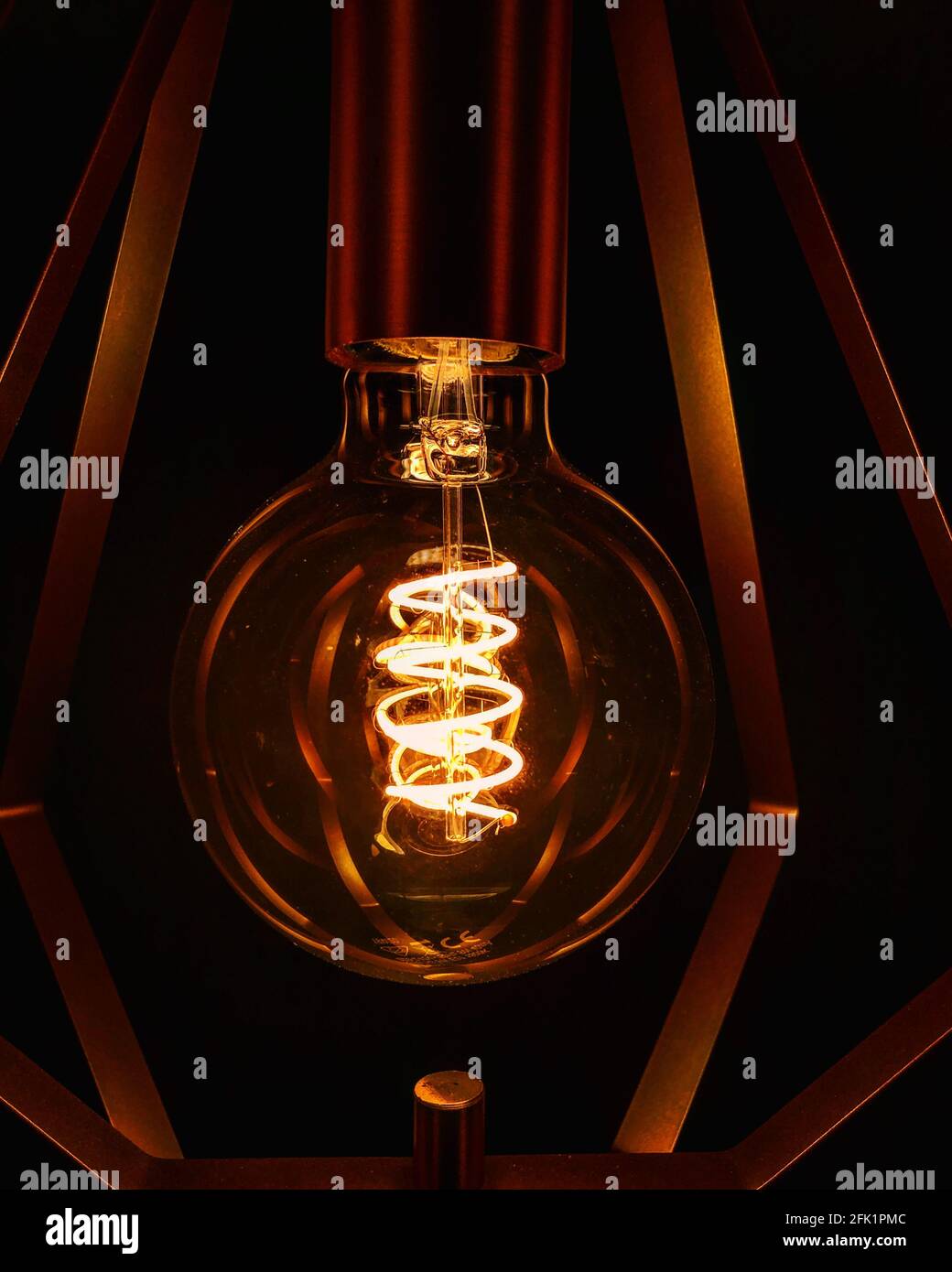 Light Fitting with Edison Bulb Stock Photo Alamy