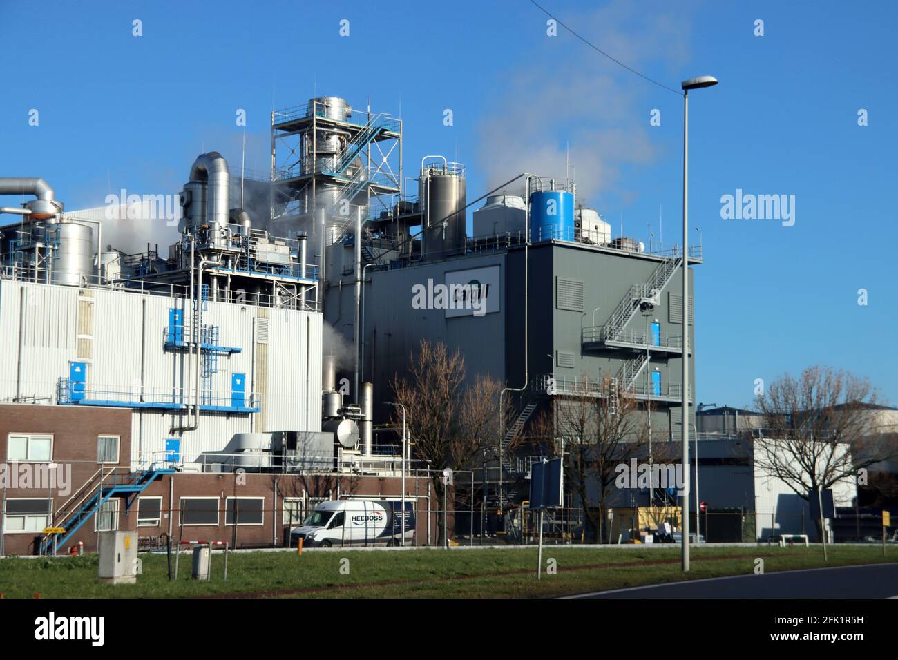 Manufacturing plant for natural oil for foods of Cargill in the Botlek Harbor as part of the port of Rotterdam the Netherlands Stock Photo