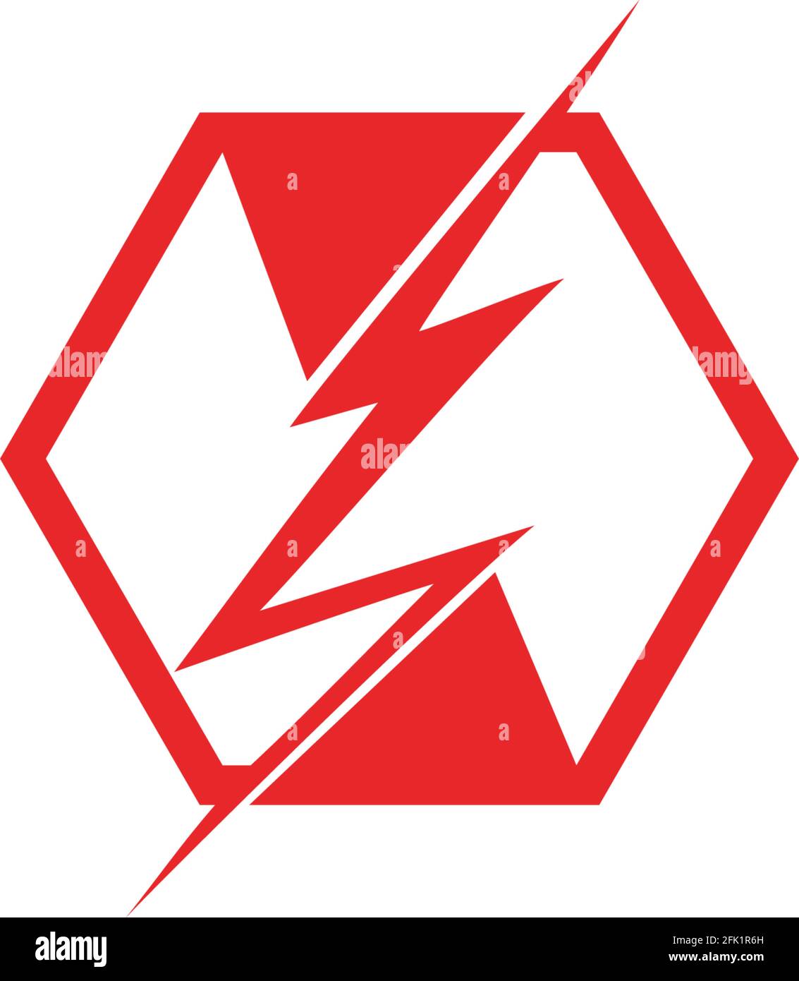 lightning thunderbolt electricity logo design template Stock Vector