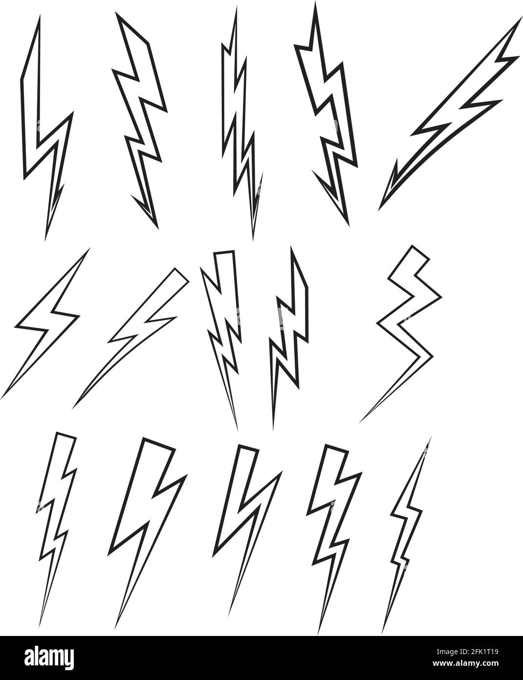 lightning logo icon and symbols Stock Vector Image & Art Alamy