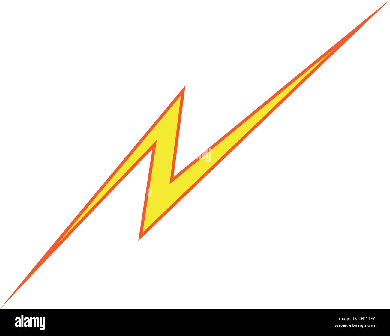 lightning thunderbolt electricity logo design template Stock Vector ...