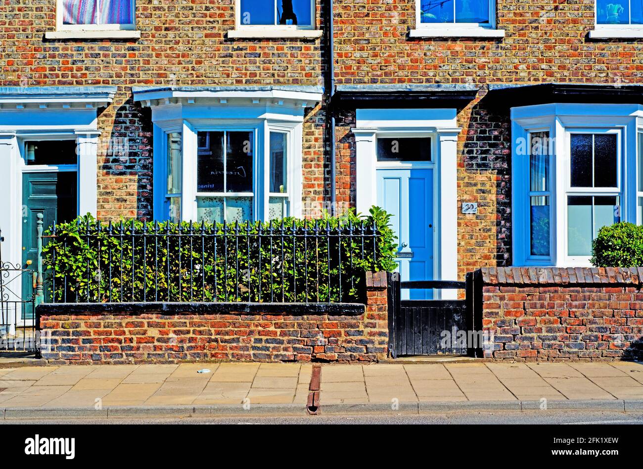 Road, terrace houses, York, England Stock Photo Alamy