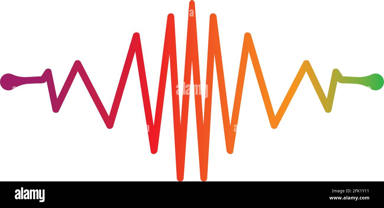 Sound wave logo template vector icon illustration Stock Vector Image ...