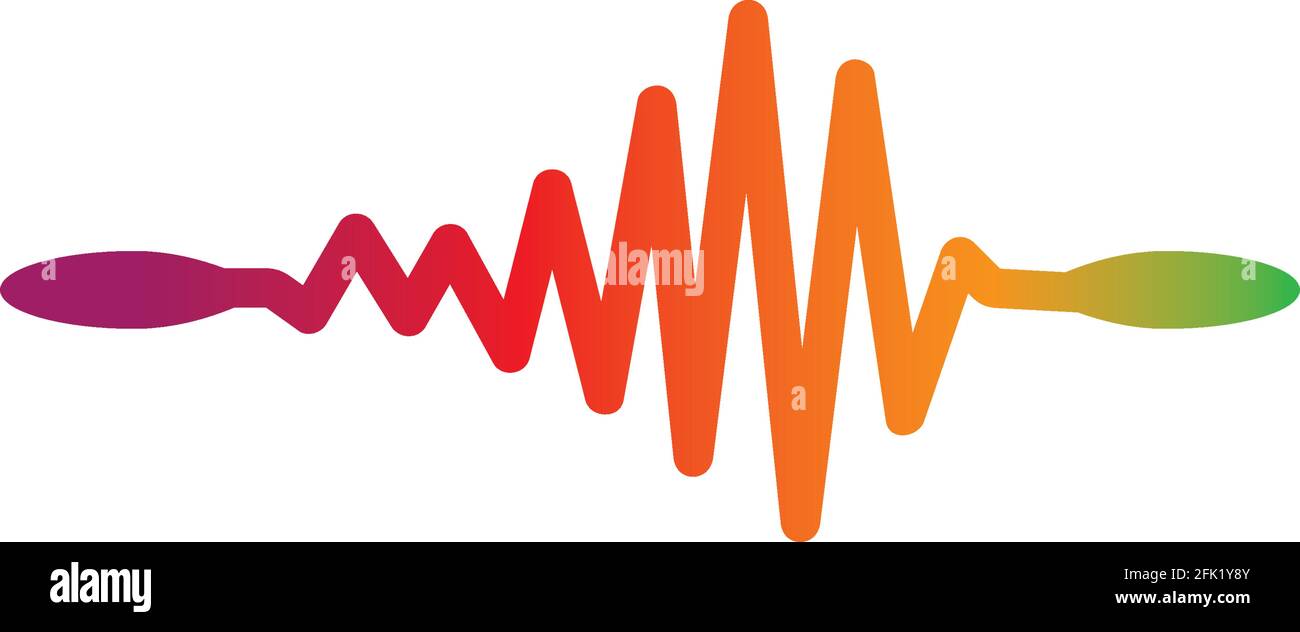 Sound wave logo template vector icon illustration Stock Vector Image ...