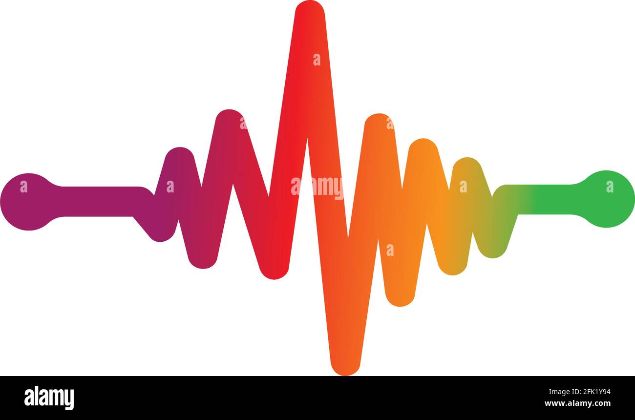 Sound wave logo template vector icon illustration Stock Vector Image ...