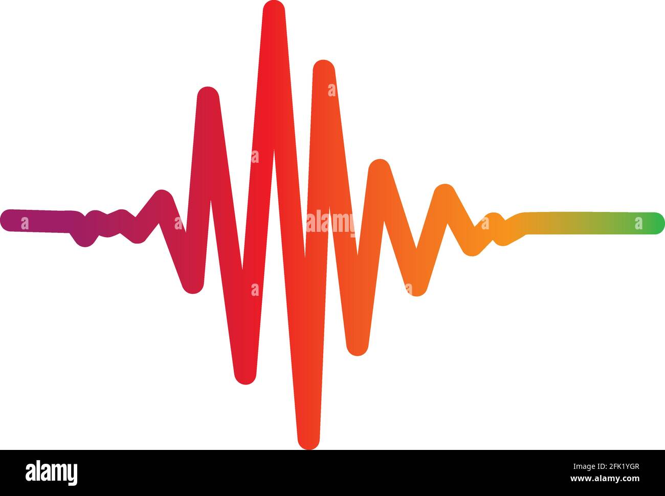 Sound wave logo template vector icon illustration Stock Vector