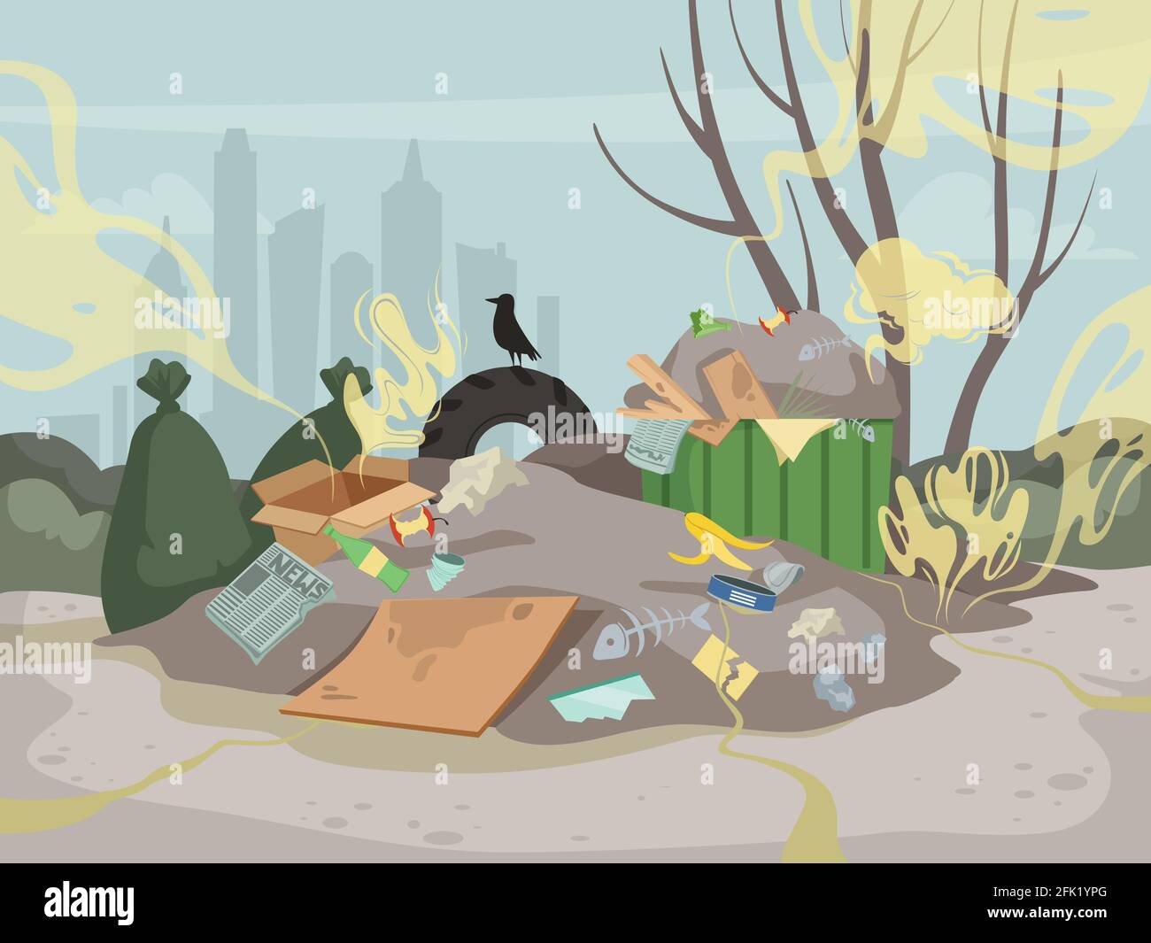 Smelly Garbage Clipart