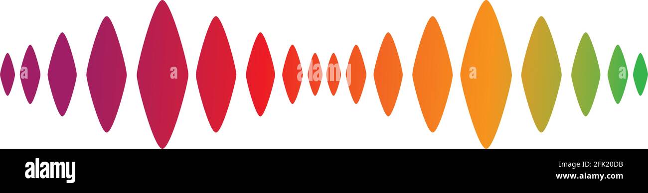 Sound wave logo template vector icon illustration Stock Vector