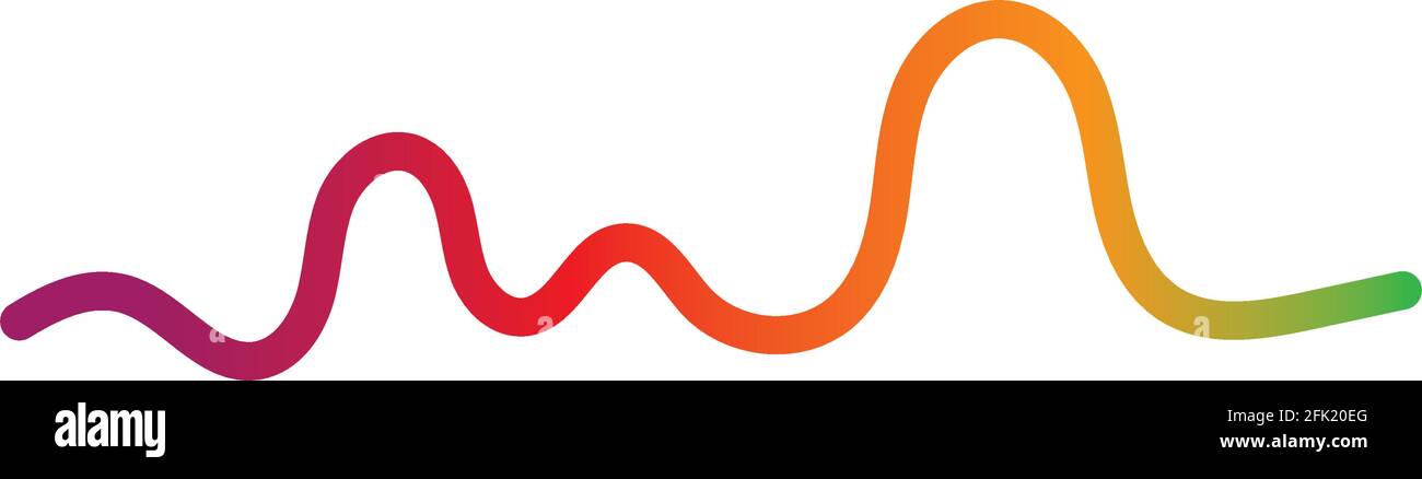 Sound wave logo template vector icon illustration Stock Vector