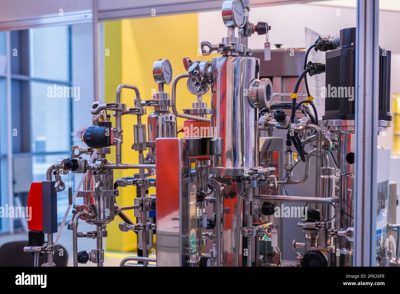 Gas delivery system with pipes or tubes at plant Stock Photo Alamy