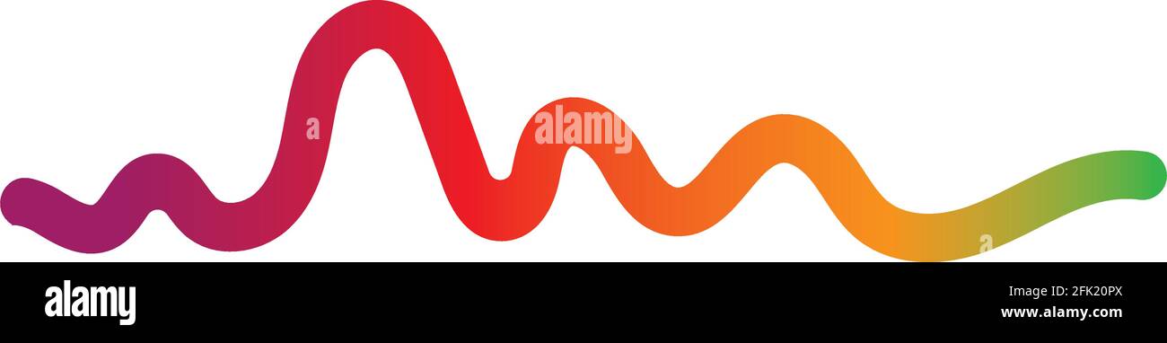 Sound wave logo template vector icon illustration Stock Vector