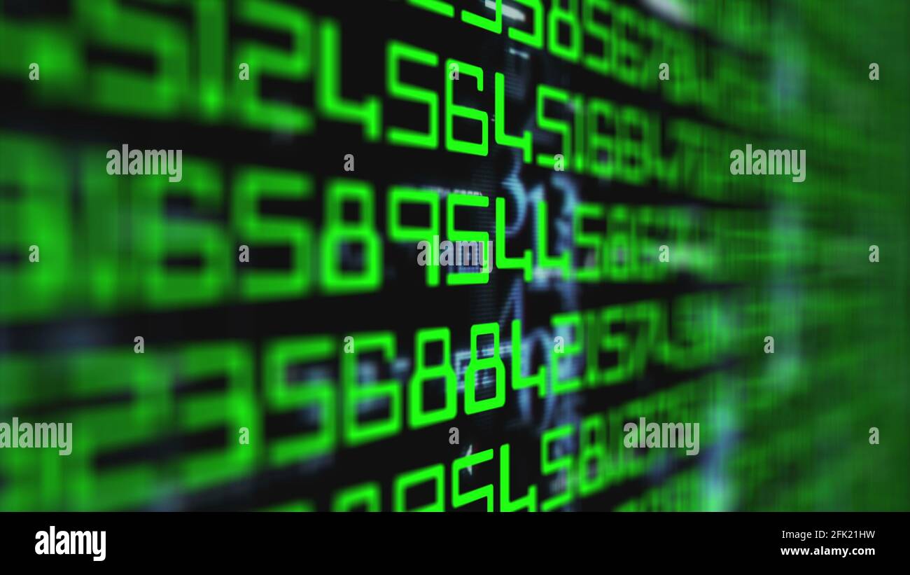 Data code on computer screen Stock Photo