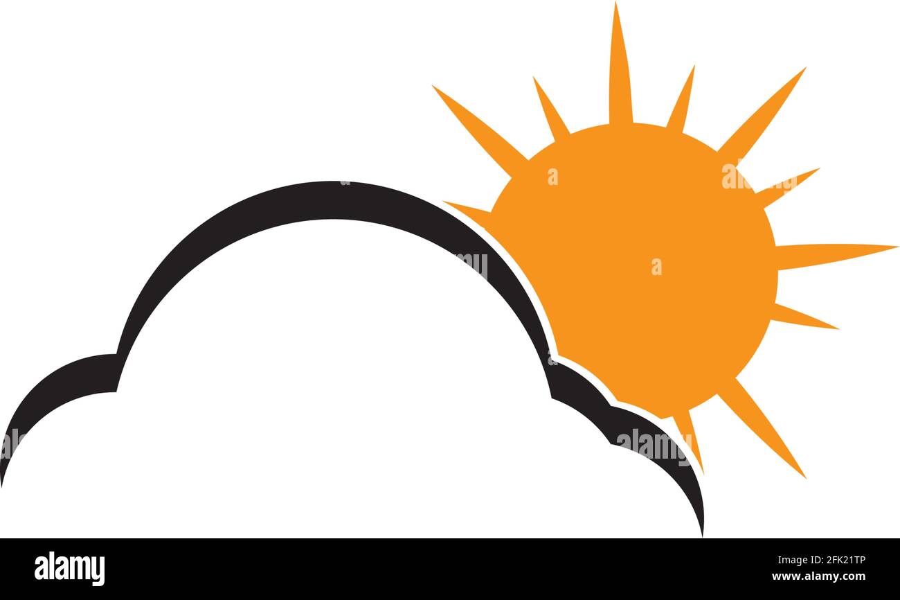 Sun logo and symbols star icon web Vector Stock Vector