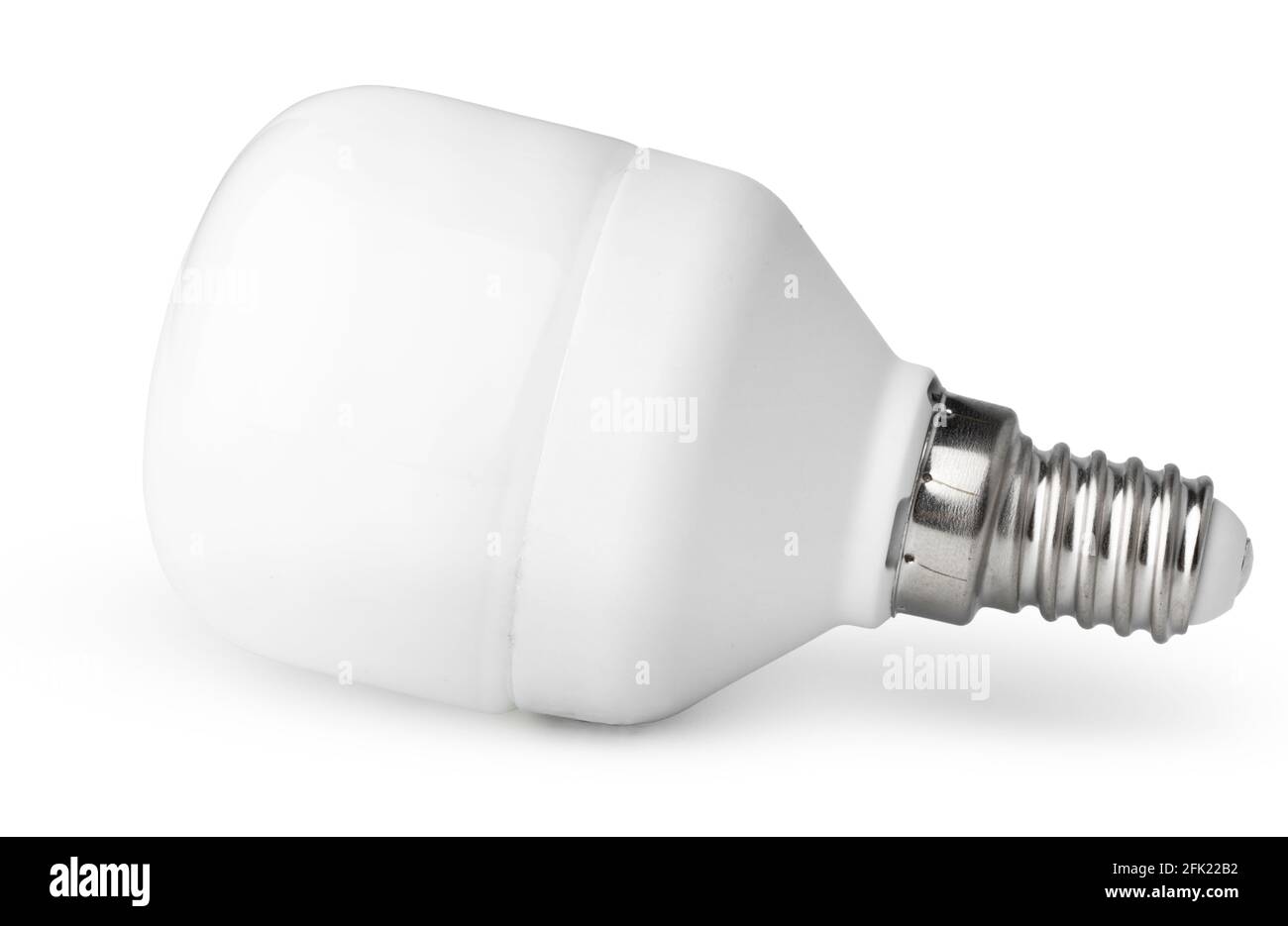 One light bulb isolated on white background Stock Photo - Alamy