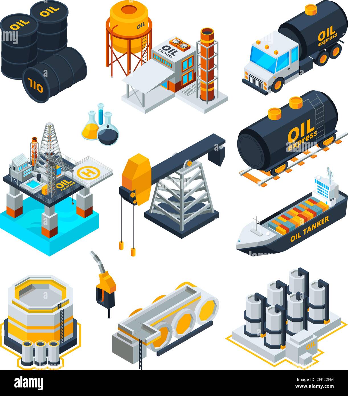 Oil industry. Gas oil station production tanks machinery factory