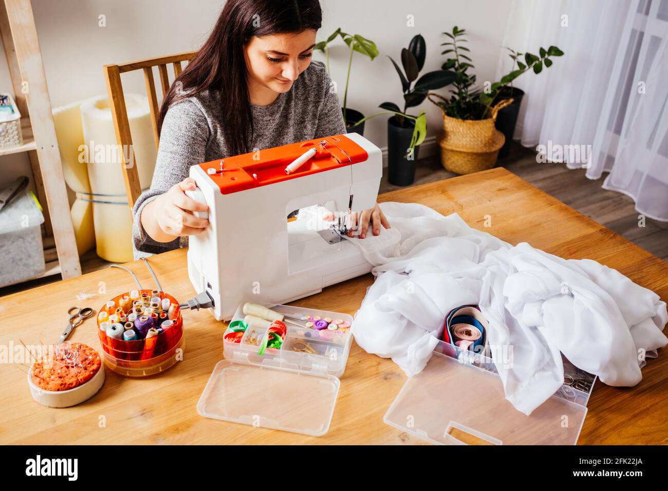 Wedding dress ideas based on the concept of reuse and zerowaste Stock