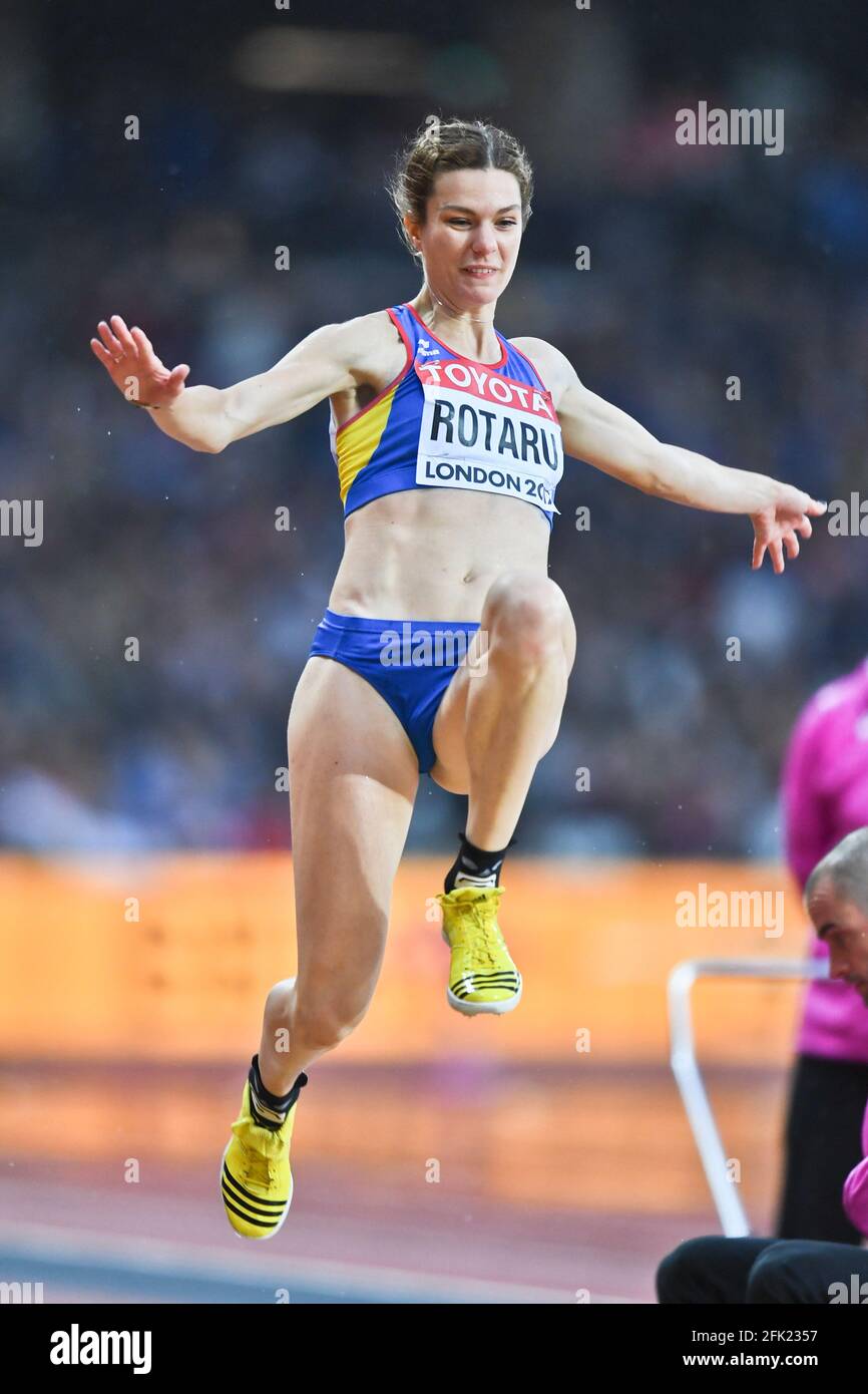 Alina Rotaru (Romania). Long Jump women, qualification. IAAF Athletics