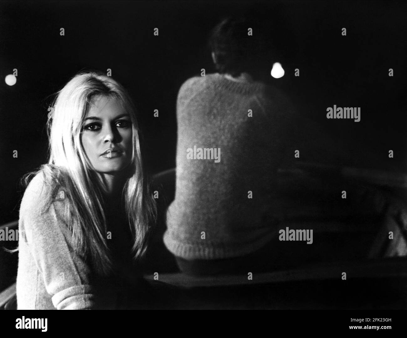 Brigitte Bardot And Laurent Terzieff Black and White Stock Photos ...