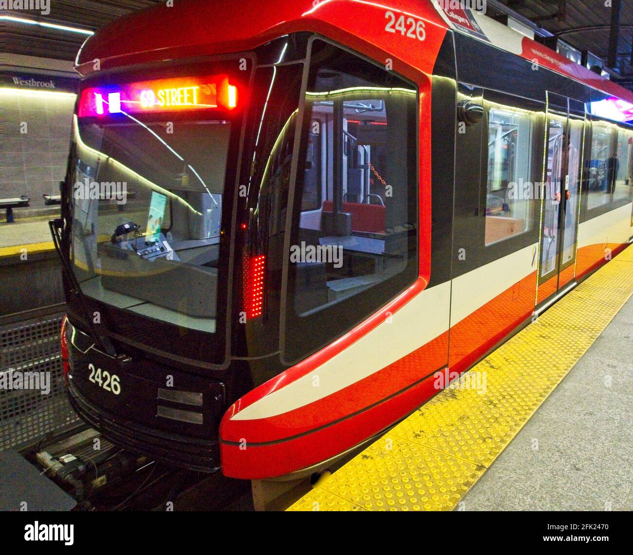 Westbrook CTrain Station Calgary Alberta Stock Photo Alamy