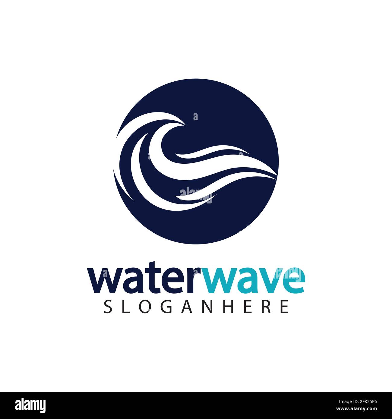 water wave logo design template Stock Vector Image & Art - Alamy